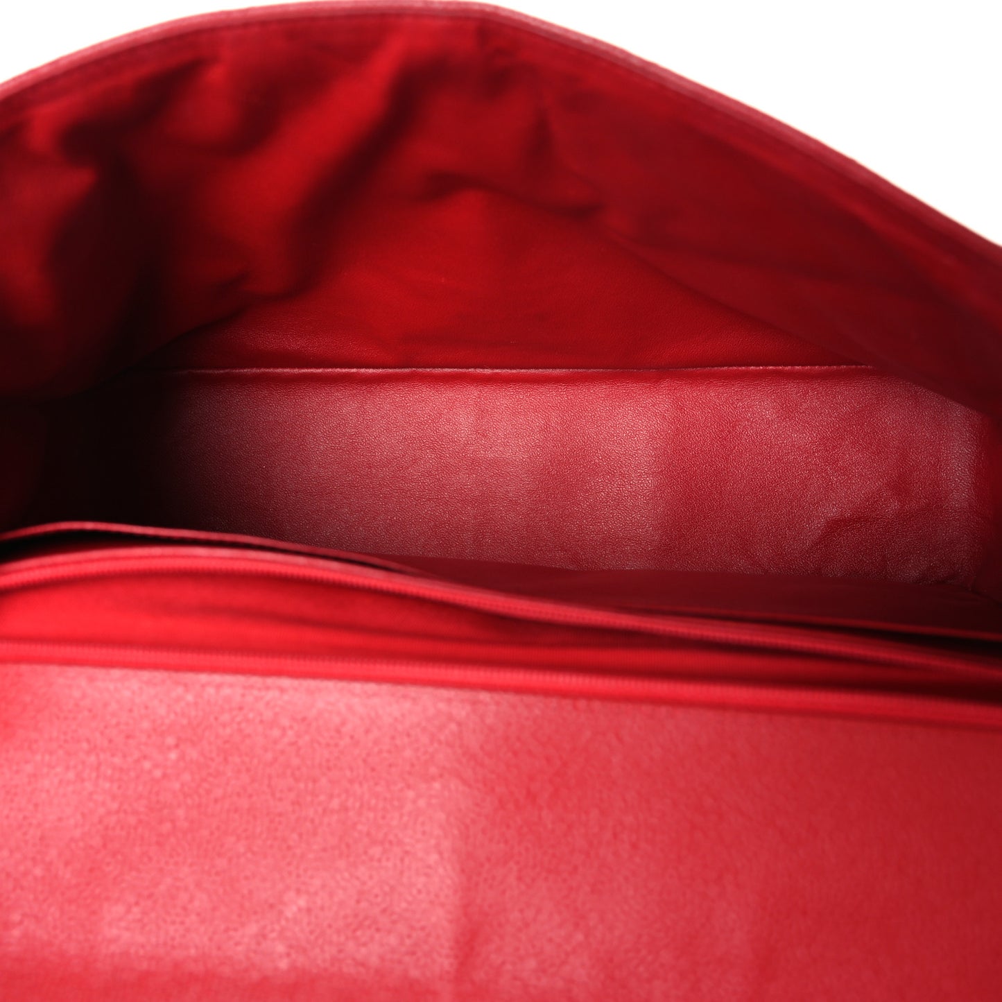 Caviar Quilted Maxi Single Flap Red