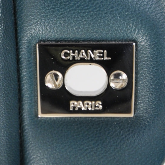 Chanel Lambskin Quilted Maxi Flap Turquoise 10 of 11