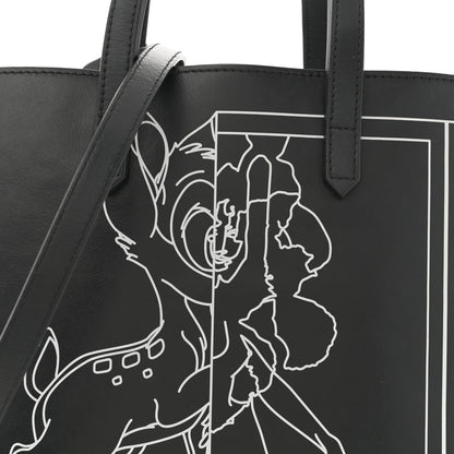 Givenchy Calfskin Bambi Print Small Stargate Shopper Tote Black 9 of 12