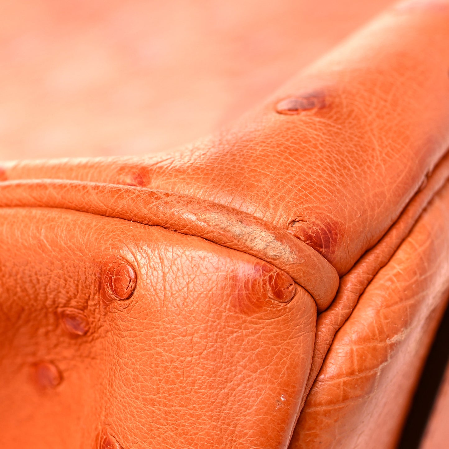 Ostrich Birkin 35 Orange