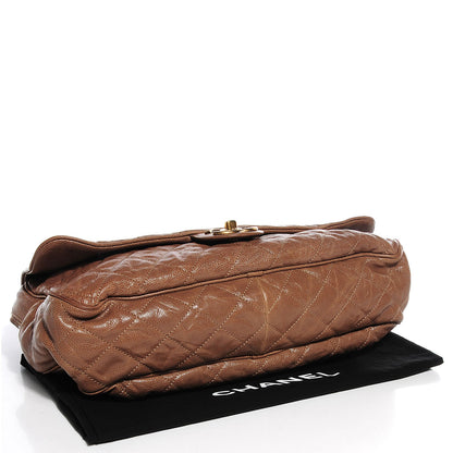 Chanel Crumpled Grained Calfskin Maxi Shiva Flap Beige 4 of 8