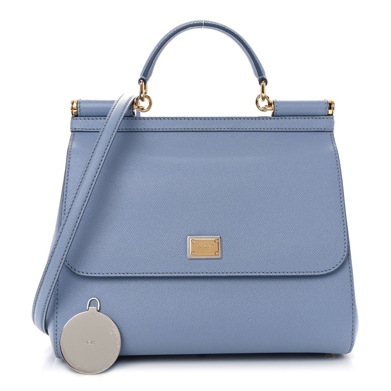 Dolce & Gabbana Dauphine Medium Miss Sicily Satchel Fiordaliso 1 of 8