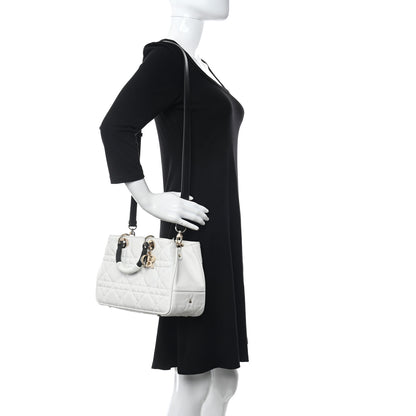 Christian Dior Lambskin Cannage The Lady 95.22 White 2 of 10