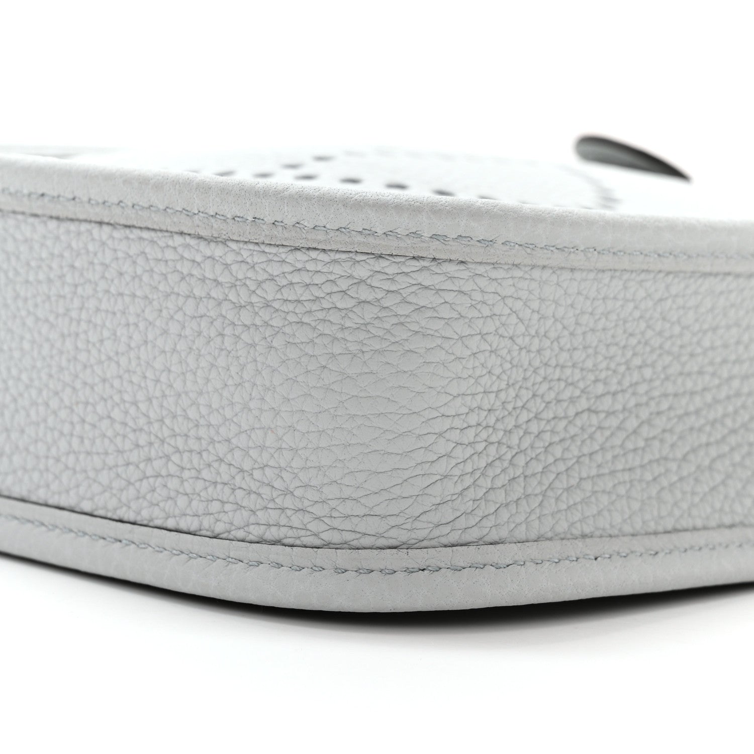Hermes Taurillon Clemence Amazone Evelyne TPM Bleu Pale Nata 10 of 11