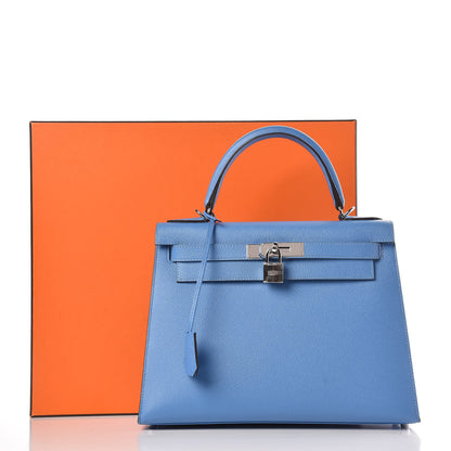 Hermes Epsom Kelly Sellier 28 Bleu Paradise 36 of 36