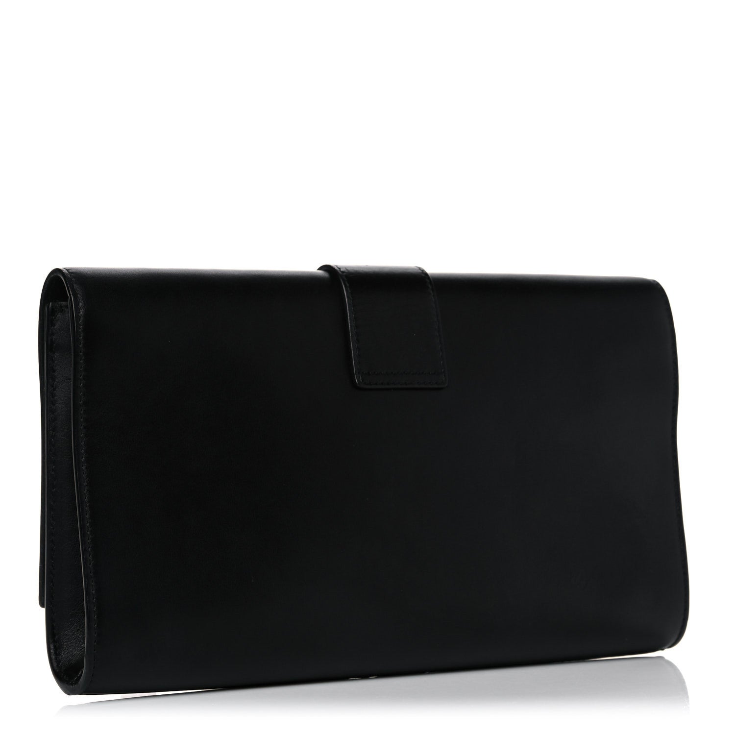Saint Laurent Textured Calfskin Y Ligne Clutch Black 3 of 15