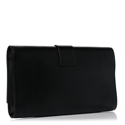 Saint Laurent Textured Calfskin Y Ligne Clutch Black 3 of 15