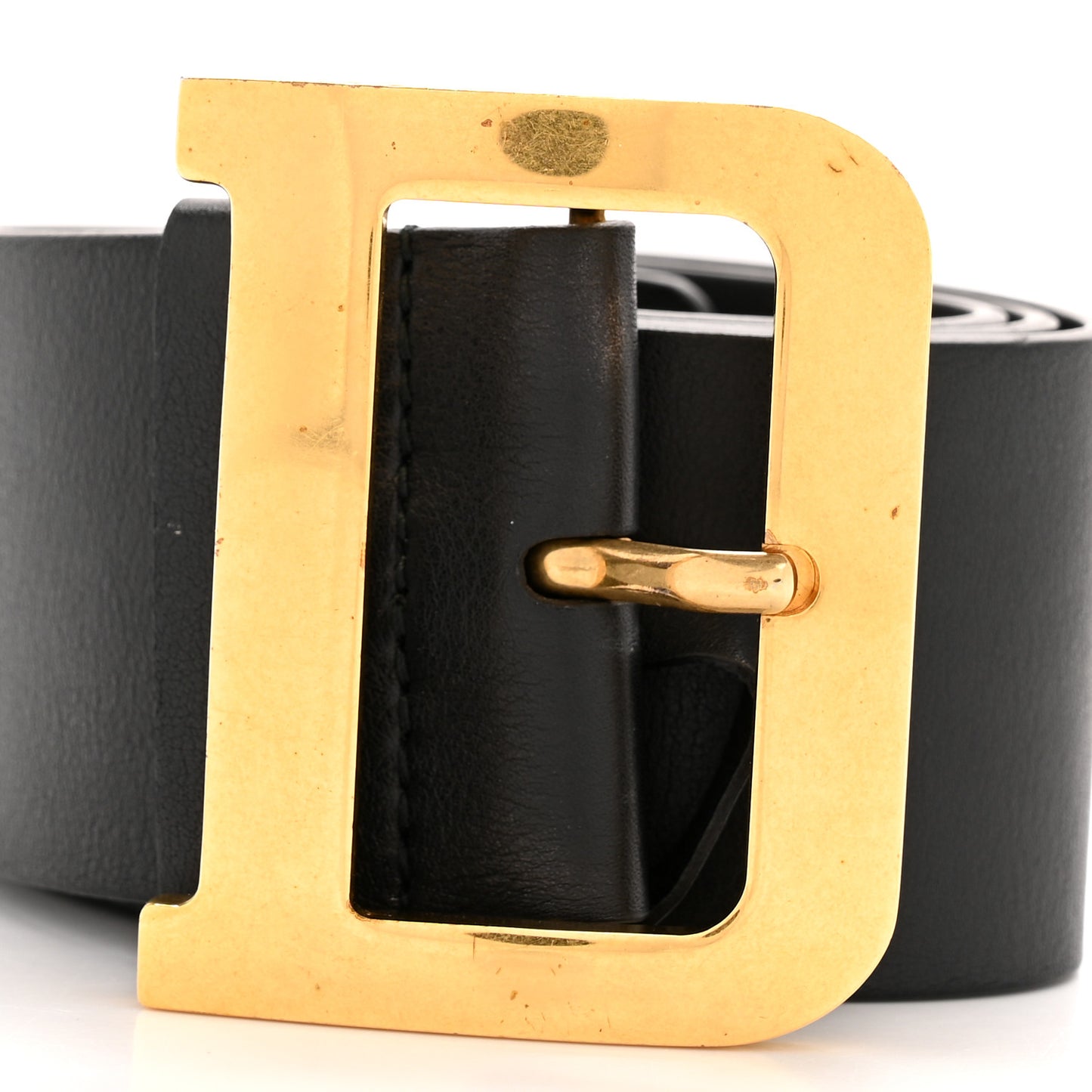 Calfskin Diorquake Belt 80 32 Black