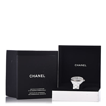 Chanel Stainless Steel Ceramic 38mm J12 GMT Automatic Watch White 7 of 7