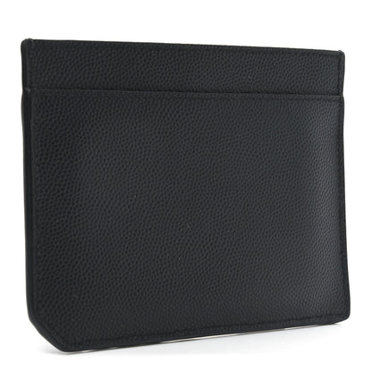 Saint Laurent Grain De Poudre 5 Fragments Credit Card Holder Black 3 of 7