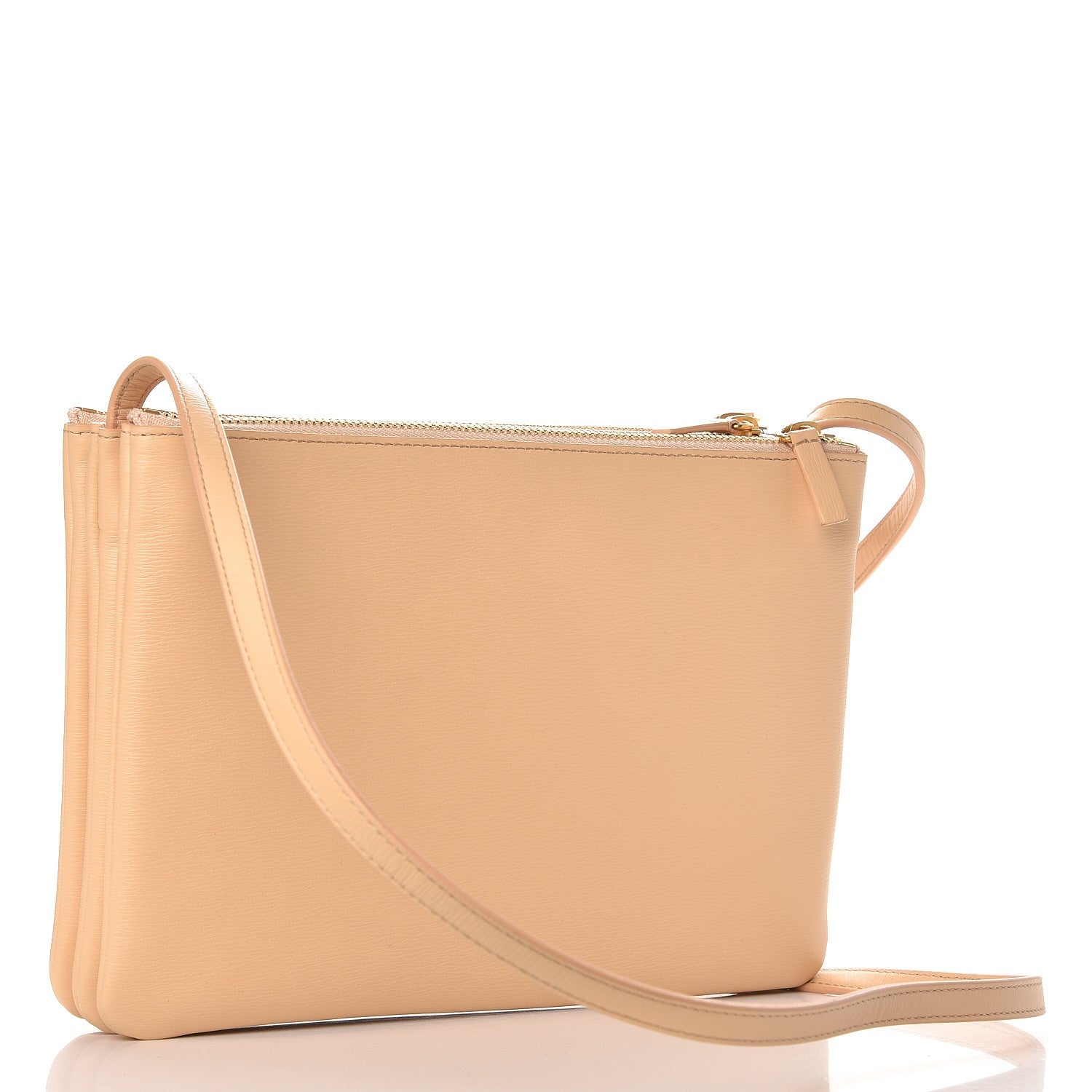 Celine Liege Calfskin Large Trio Crossbody Bag Nude 3 of 7