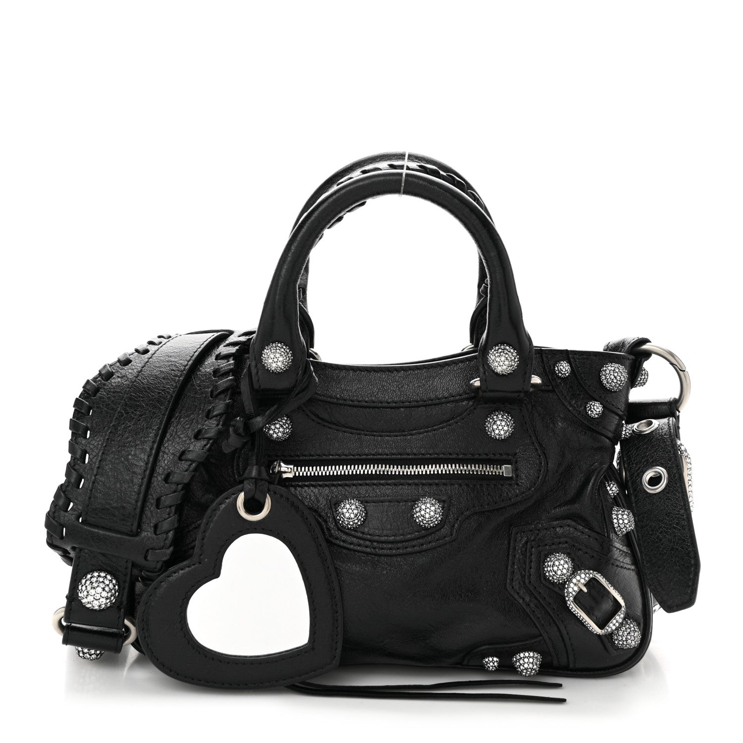 Balenciaga Agneau Arena Crystal Neo Cagole Mini Black 3 of 11