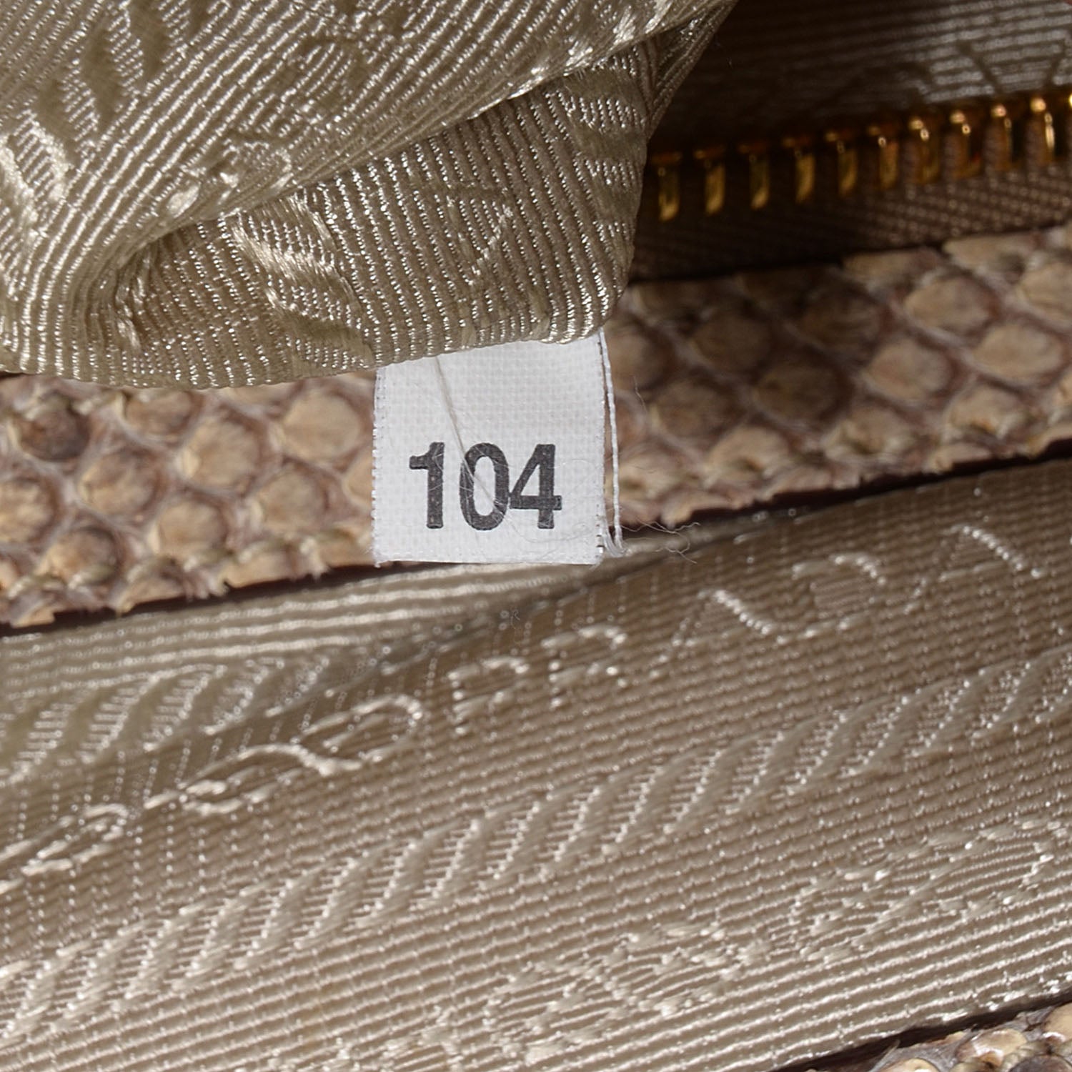 Prada Jute Python Large Frame Bag 7 of 9