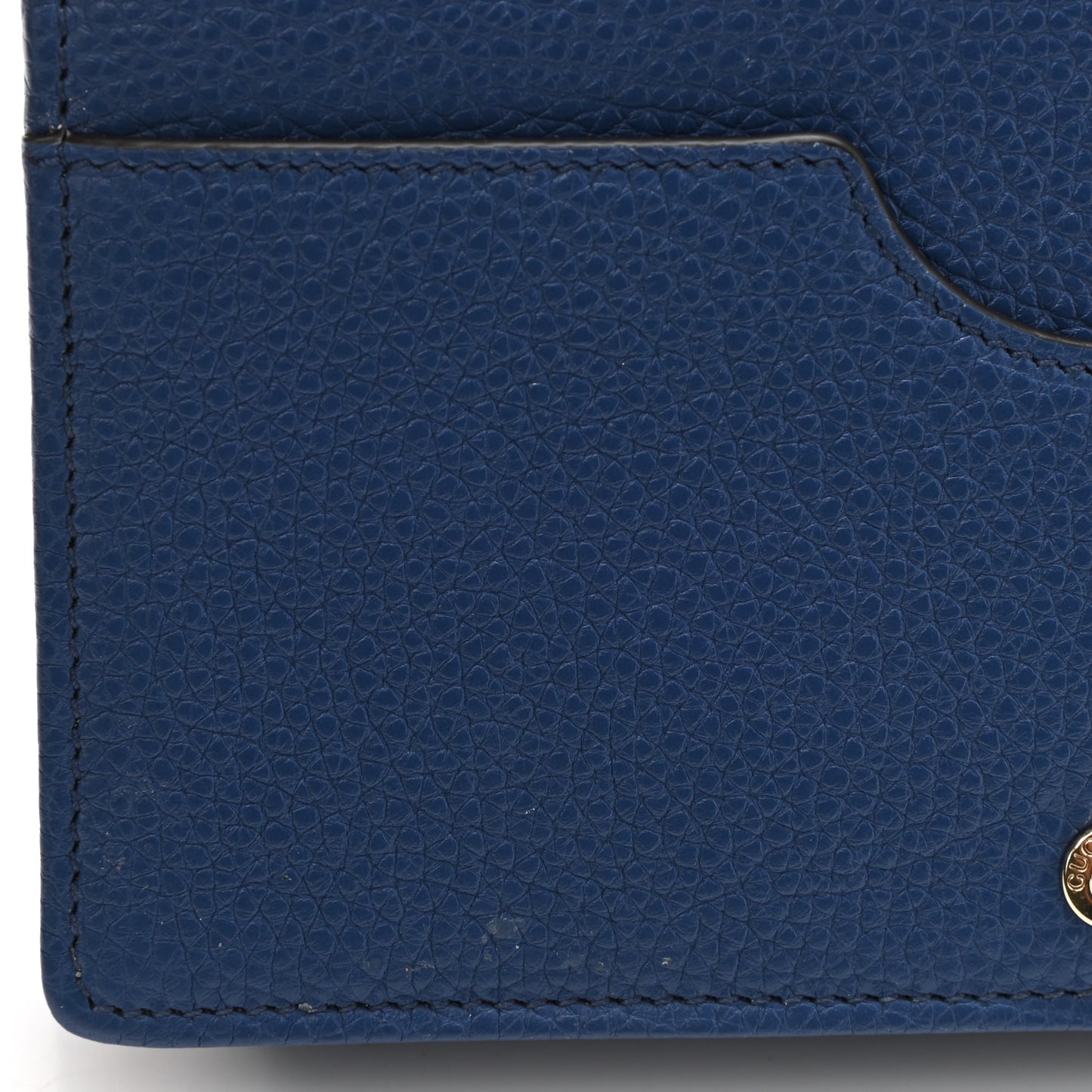 Pebbled Calfskin Soho Wallet on Chain Caspian