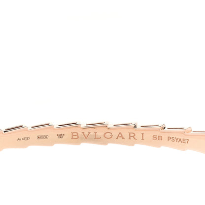 Bulgari 18K Rose Gold Diamond Serpenti Viper Bangle Bracelet SM 3 of 3