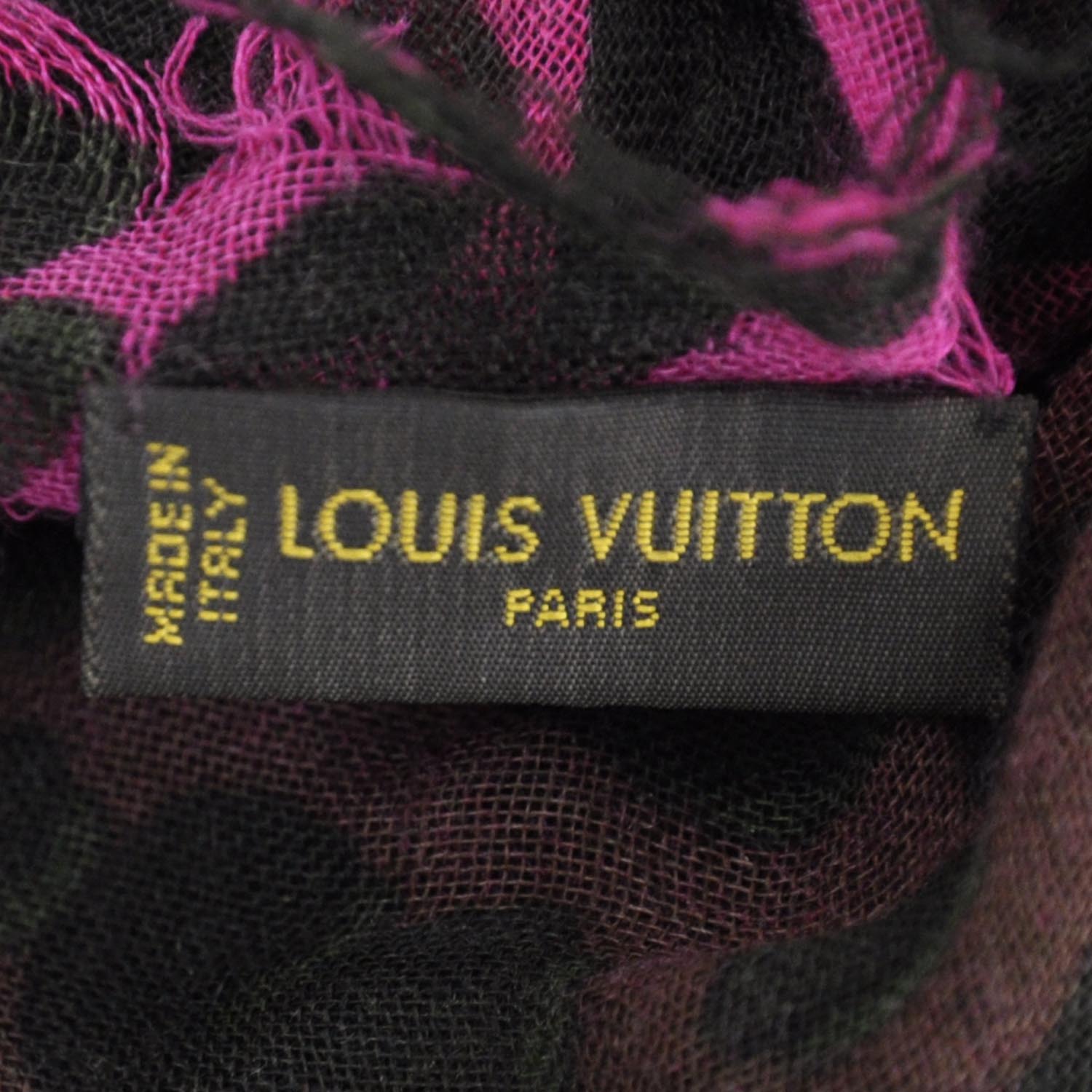 Louis Vuitton Cashmere Leopard Blurry Leo Stole Kaki 3 of 5