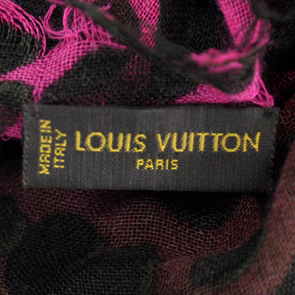 Louis Vuitton Cashmere Leopard Blurry Leo Stole Kaki 3 of 5