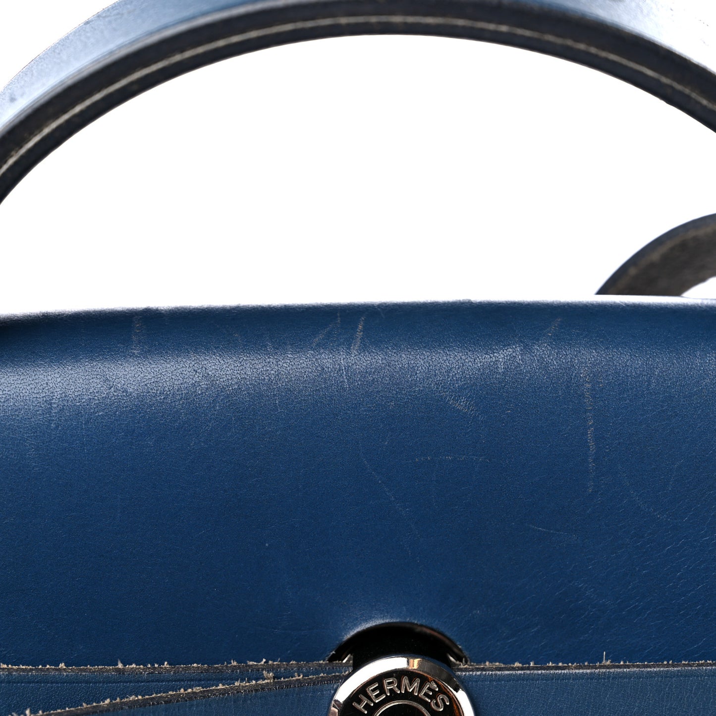Toile Vache Calfskin Herbag 40 GM Navy Bleu