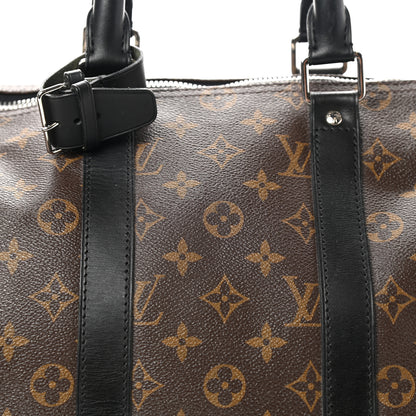 Louis Vuitton Monogram Macassar Keepall Bandouliere 45 11 of 14