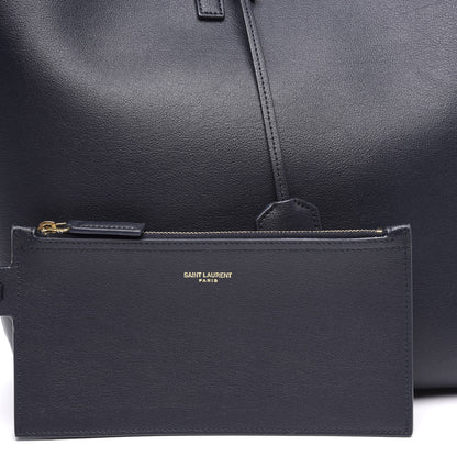 Saint Laurent Calfskin Large Shopping Tote Black 10 of 13