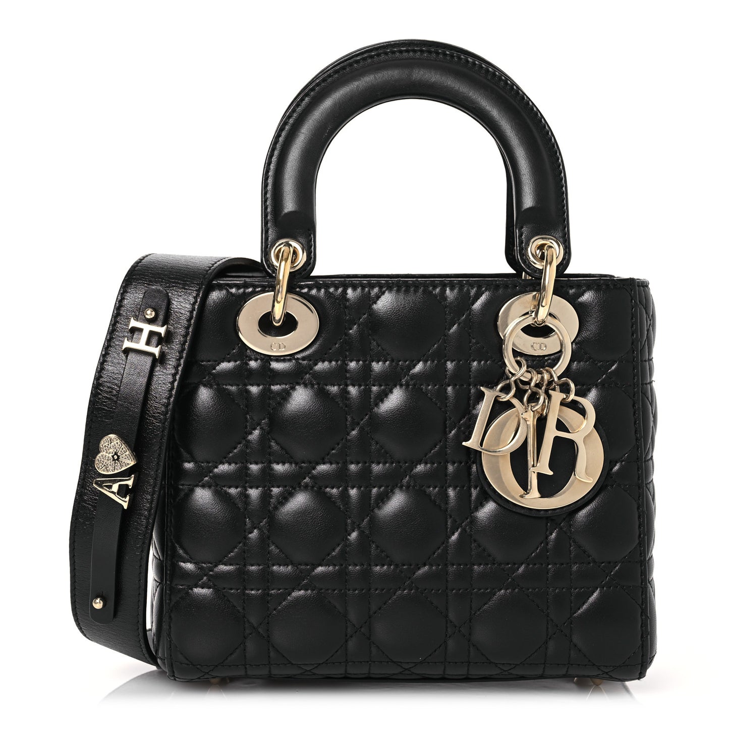 Lambskin Cannage Small My ABCDior Lady Dior Black