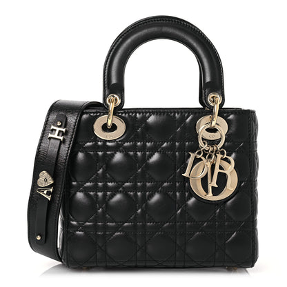 Christian Dior Lambskin Cannage Small My ABCDior Lady Dior Black 1 of 17