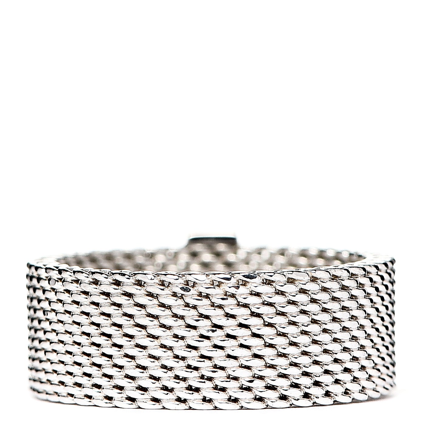 Sterling Silver Diamond Mesh Somerset Ring 49 4.75