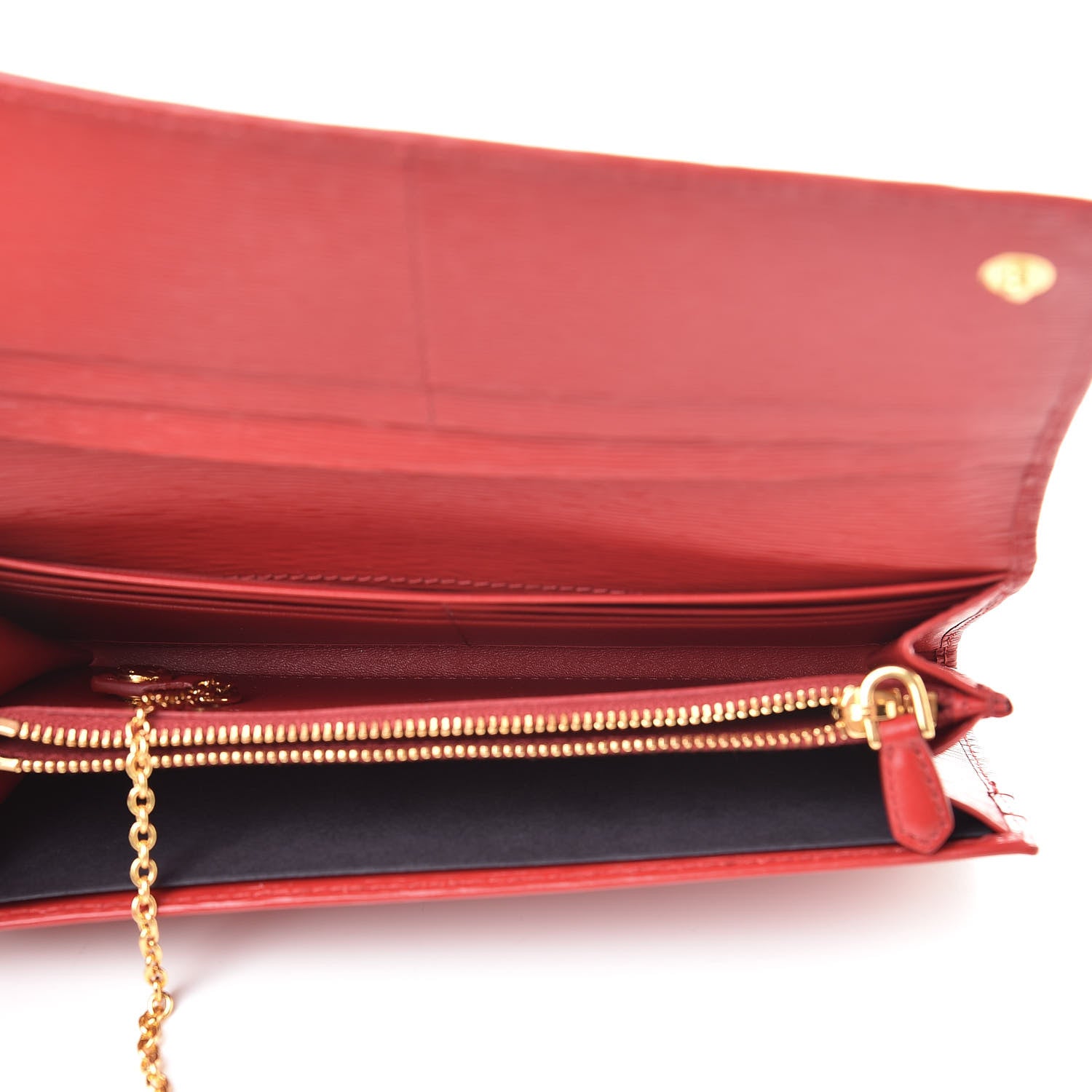 Prada Vitello Move Continental Flap Wallet Lacca 5 of 8
