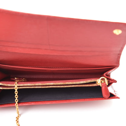 Prada Vitello Move Continental Flap Wallet Lacca 5 of 8