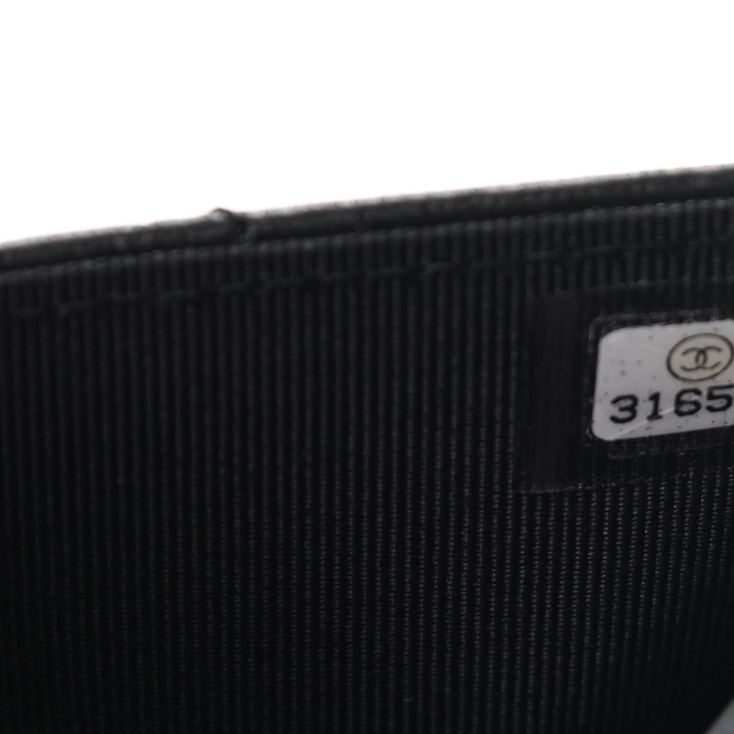 Lambskin Quilted Flap Card Holder Wallet Black
