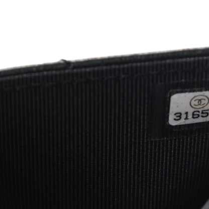 Chanel Lambskin Quilted Flap Card Holder Wallet Black 8 of 11