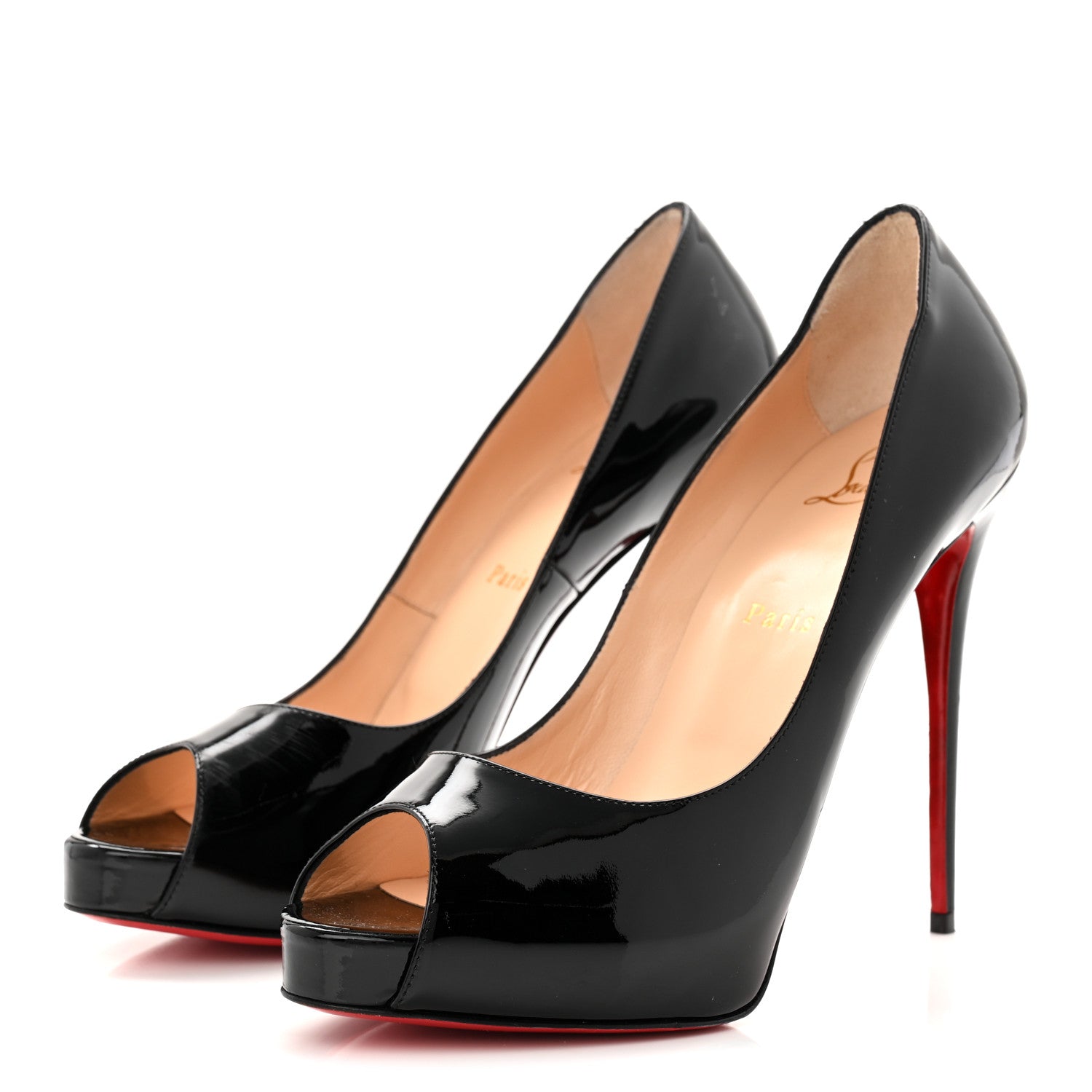 Christian Louboutin Patent New Very Prive 120 Pumps 40 Black