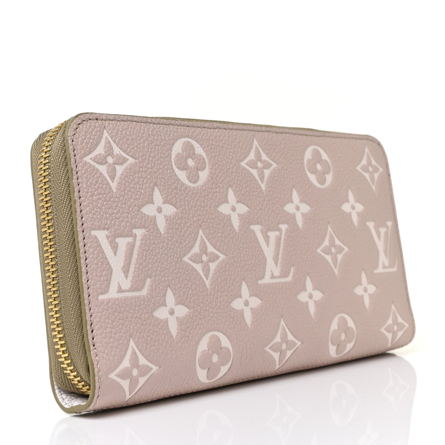 Empreinte Monogram Spring in the City Zippy Wallet Kaki Beige Cream
