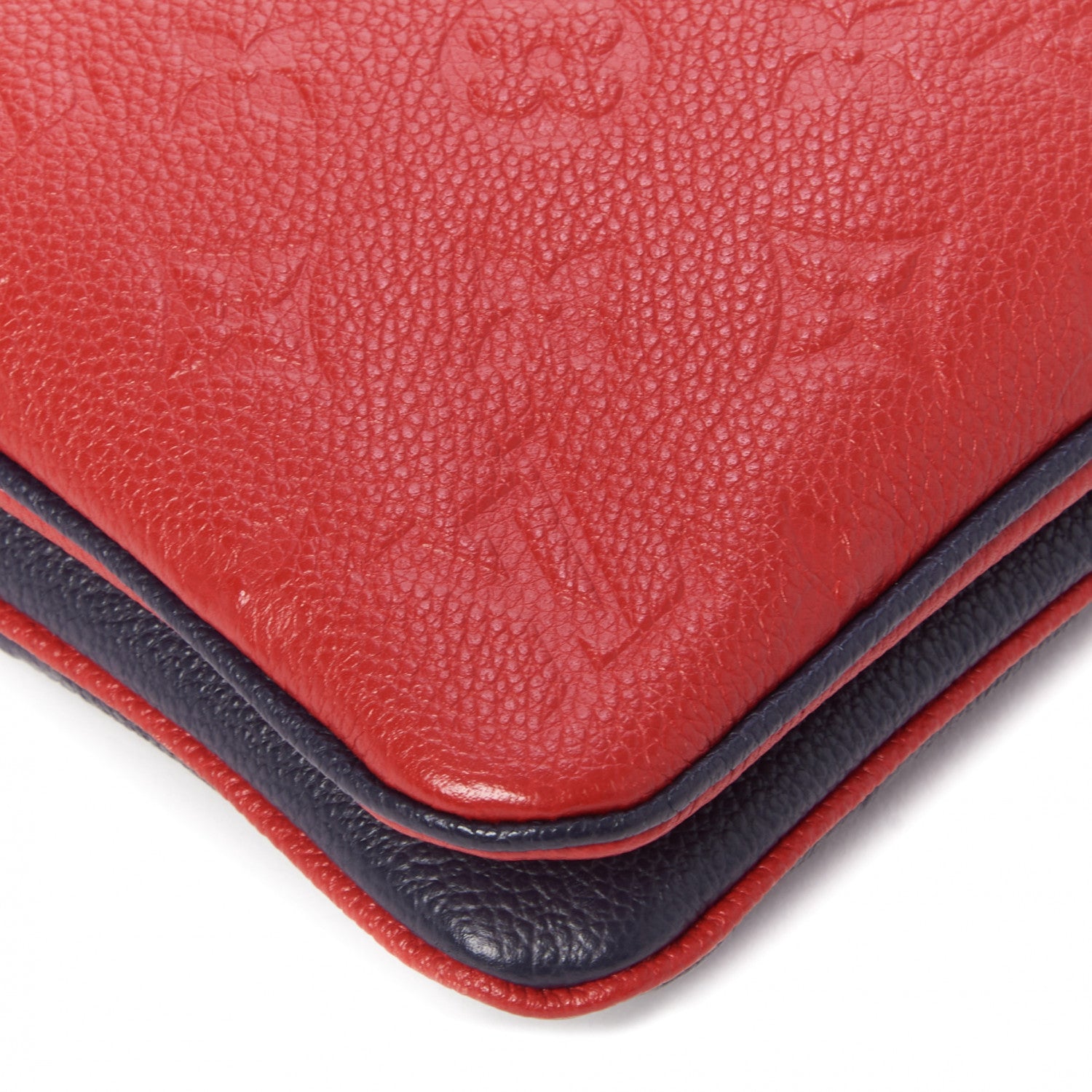 Louis Vuitton Empreinte Double Zip Pochette Marine Rouge 6 of 9