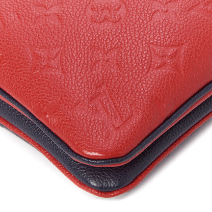 Louis Vuitton Empreinte Double Zip Pochette Marine Rouge 6 of 9