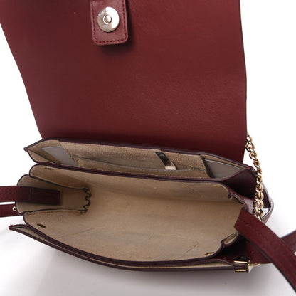 Chloe Suede Calfskin Small Faye Shoulder Bag Plum Purple 5 of 10