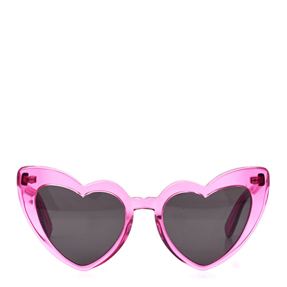 Saint Laurent Acetate Heart Frame Loulou SL181 Sunglasses Pink 2 of 8