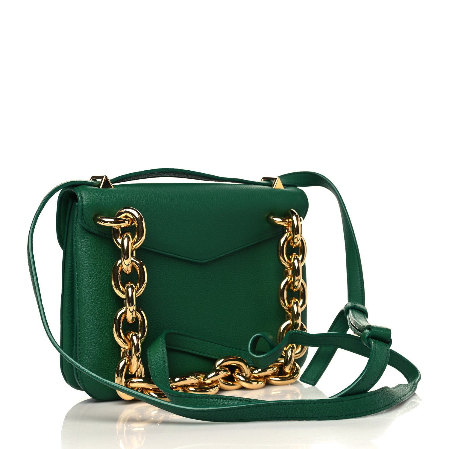 Bottega Veneta Calfskin Mount Envelope Bag Jungle 3 of 6