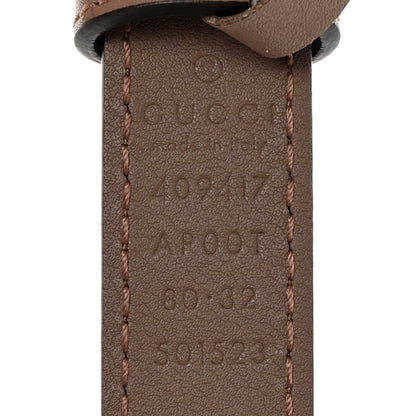 Gucci Calfskin Double G 20mm Belt 80 32 Porcelain Rose 5 of 7
