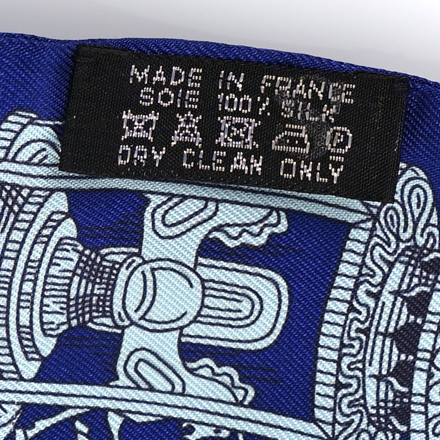 Hermes Silk Merveilleuses Lanternes Twilly Indigo Orange Bleu Glacier 4 of 5