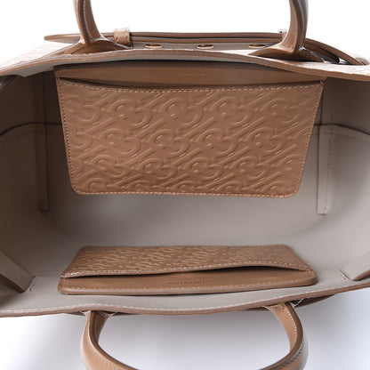 Burberry Calfskin Embossed Monogram Small Belt Bag Light Camel 4 of 9