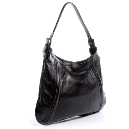 Gucci Leather GG Britt Hobo Dark Brown 3 of 7