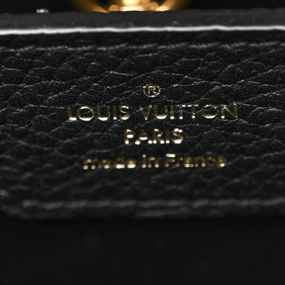 Louis Vuitton Taurillon Blooming Capucines PM Black 7 of 10