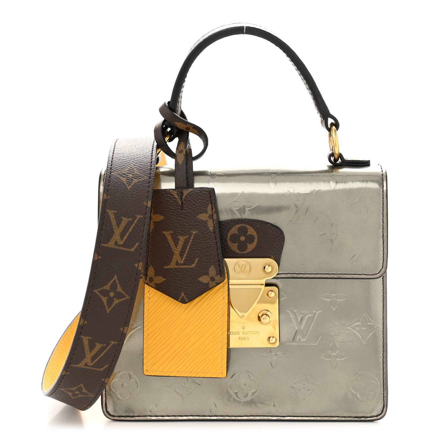 Louis Vuitton Vernis Epi Monogram Spring Street Bitume Metallise 1 of 9