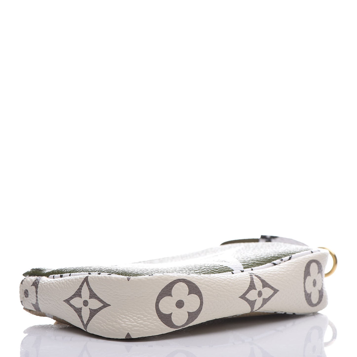 Monogram Giant Micro Pochette Accessories Kaki White