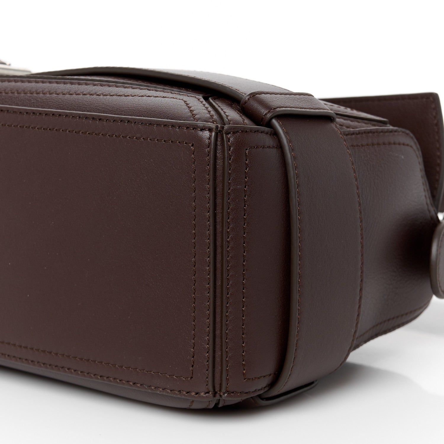 Loewe Shiny Calfskin Small Puzzle Biker Bag Dark Brown 11 of 11