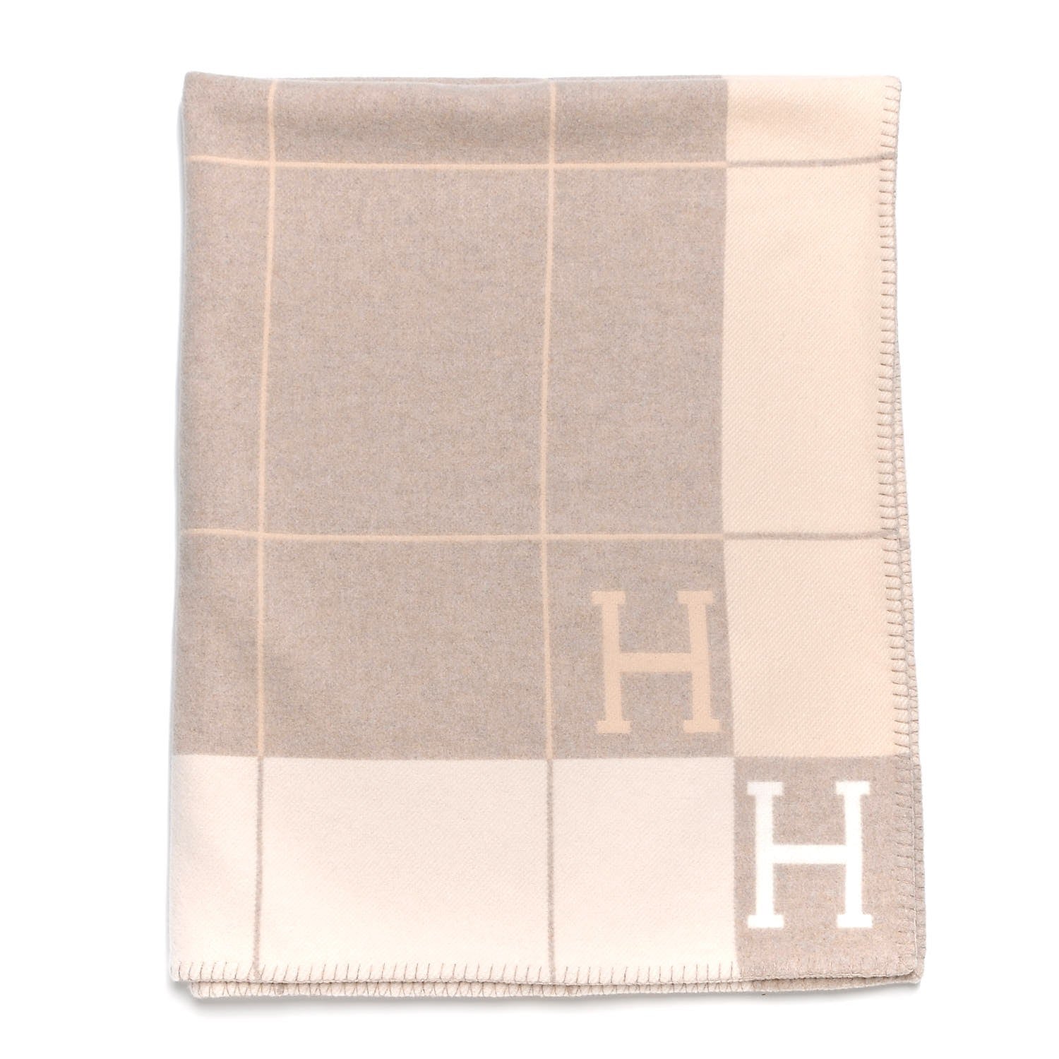 Hermes Wool Cashmere Avalon III Blanket Coco Camomille 1 of 4