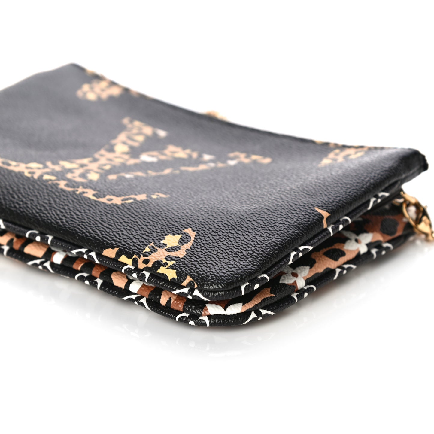 Monogram Giant Jungle Pochette Double Zip Black