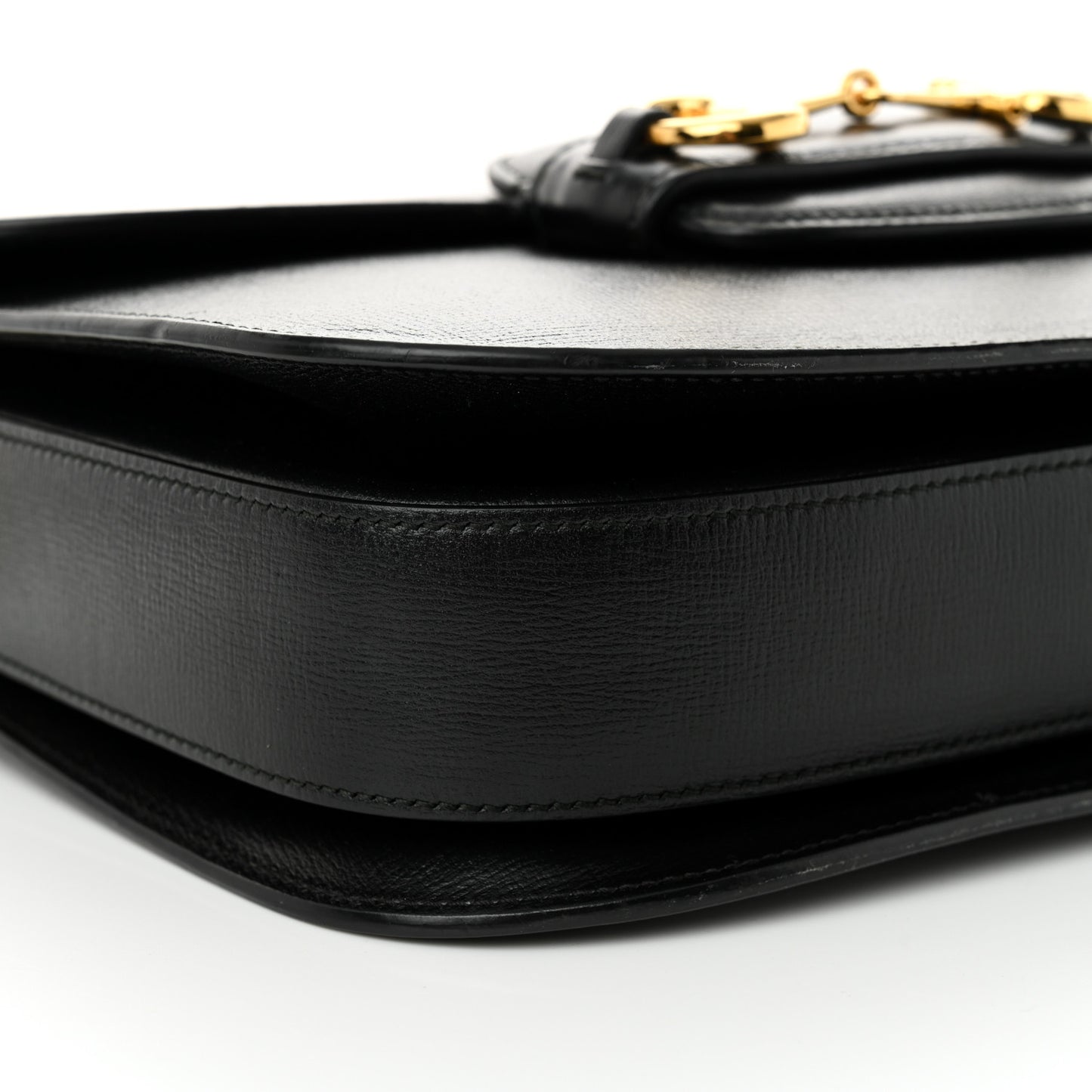 Azalea Calfskin Horsebit 1955 Shoulder Bag Black