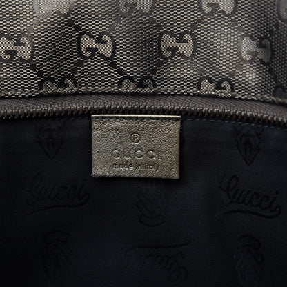 Gucci Imprime Monogram Medium Zippered Shopping Tote Pewter 8 of 10
